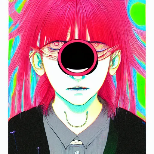 Image similar to a portrait of a girl by inio asano, beeple and james jean, hiroyuki takahashi color scheme, horror