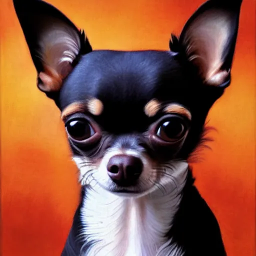 Prompt: A toothless chihuahua inspirational portrait