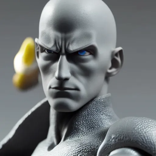 Prompt: saitama action figure. realistic. photo. photorealistic. detailed. high quality. high resolution. lossless quality. lossless. 8 k. hdr. 4 k. 8 k resolution. 1 6 k resolution