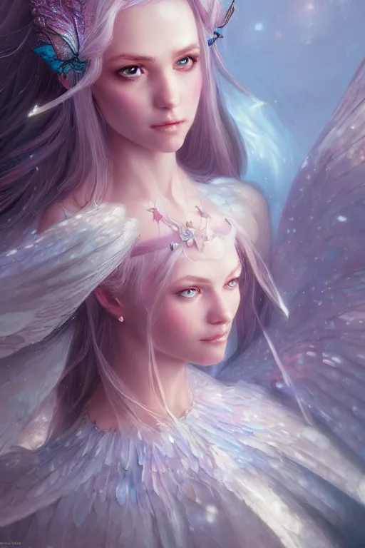 Image similar to fairy princess, highly detailed, d & d, fantasy, highly detailed, digital painting, trending on artstation, concept art, sharp focus, illustration, art by artgerm and greg rutkowski and magali villeneuve