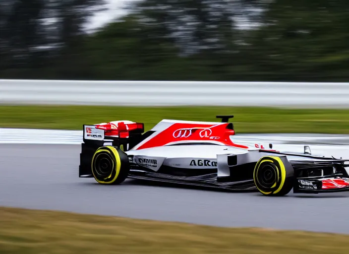 Prompt: 2 0 2 1 formula 1 audi car, 8 k, hdr, motorsports photography, photo by rainer w. schlegelmilch