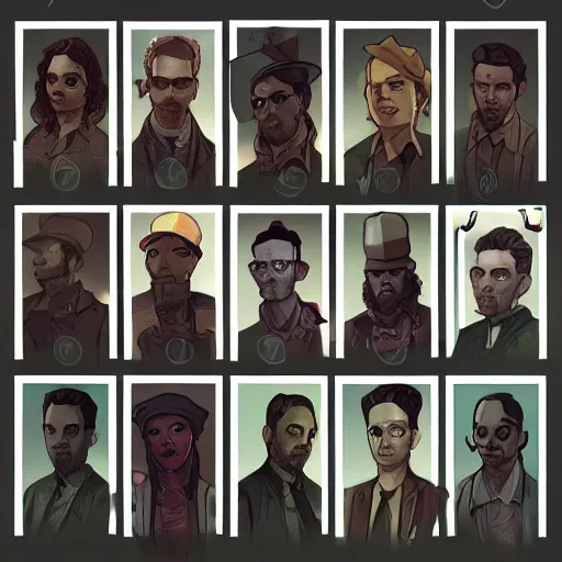 Image similar to Disco Elysium character art, trending on artstation