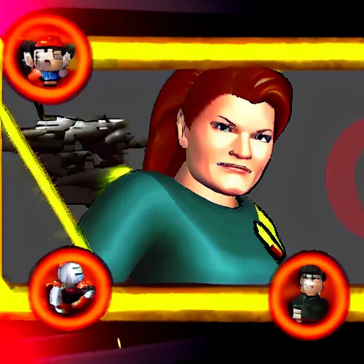 Image similar to Captain Janeway as a fighter in Super Smash Bros Melee, gameplay screenshot