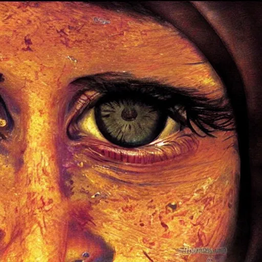 Image similar to the eyes of sharbat gula, artstation hall of fame gallery, editors choice, # 1 digital painting of all time, most beautiful image ever created, emotionally evocative, greatest art ever made, lifetime achievement magnum opus masterpiece, the most amazing breathtaking image with the deepest message ever painted, a thing of beauty beyond imagination or words