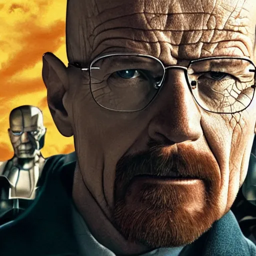 Image similar to walter white joins the avengers