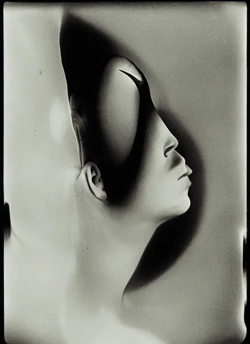 Prompt: female head in a aquarium, lights caustic, tropical fish, surreal photography by Man Ray and Salavdor Dalì