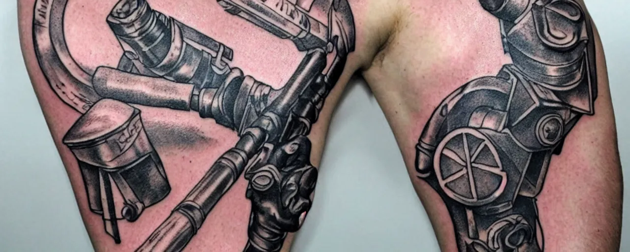 Image similar to Ugly tattoo of Thor Hammer