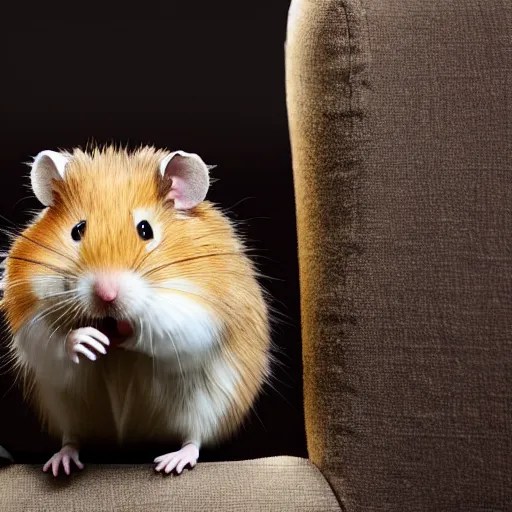 Image similar to anthropomorphic! furry, hamster, 8 k, hd