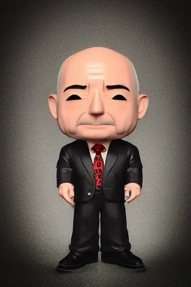 Image similar to “ very very highly detailed photorealistic jeff bezos funko pop, studio lighting and shading, 8 k, award - winning crisp details ”