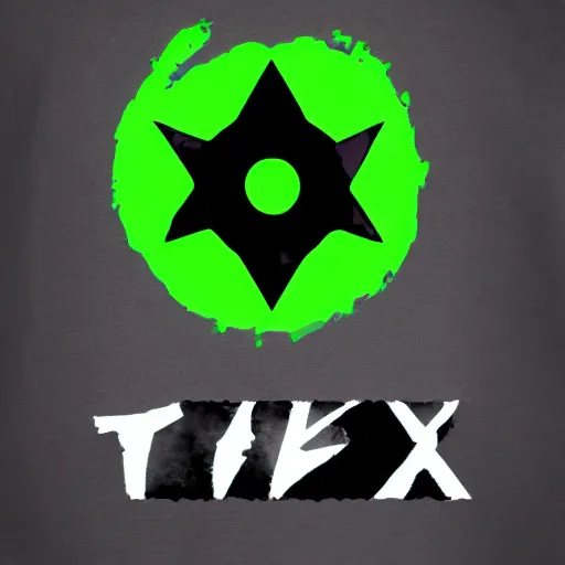 Image similar to Toxic T-rax, minimalism