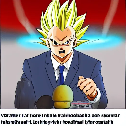 Image similar to Viktor Orban in Dragon ball z