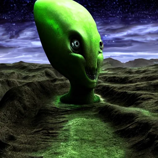 Prompt: a alien landscape