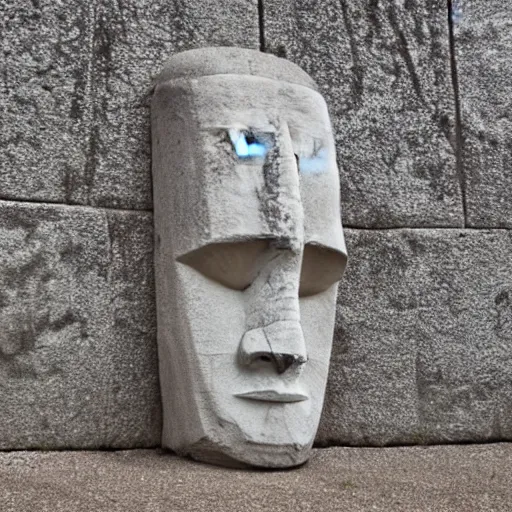 Image similar to charles hoskinson easter island head