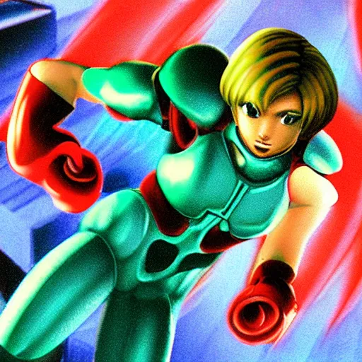 Image similar to samus on nintendo 6 4