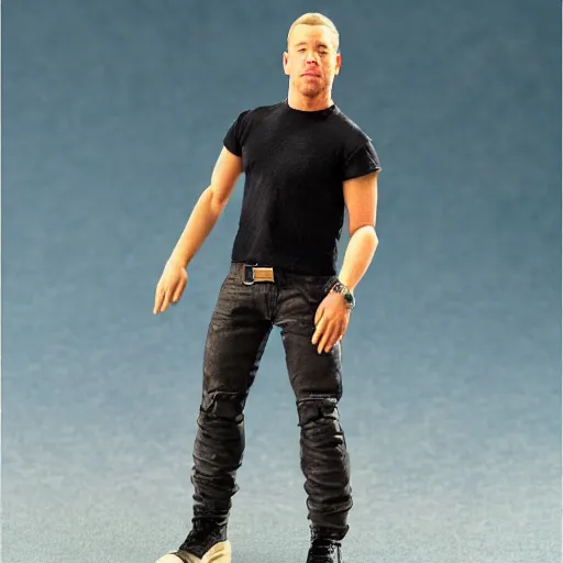 Image similar to diplo, as an action figure, ebay photo