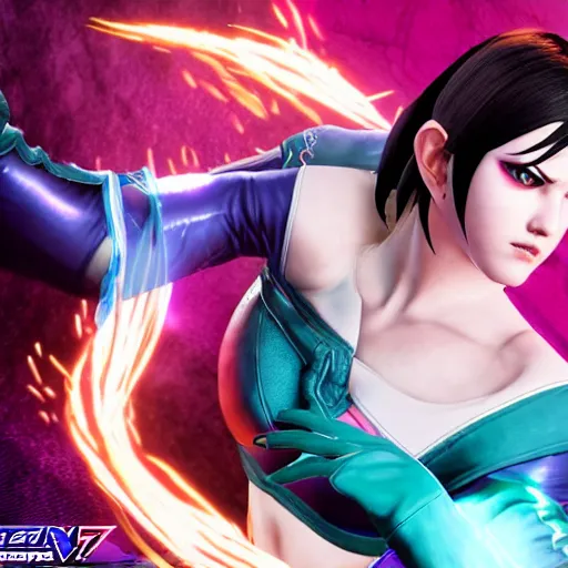 Prompt: juri han in tekken 7