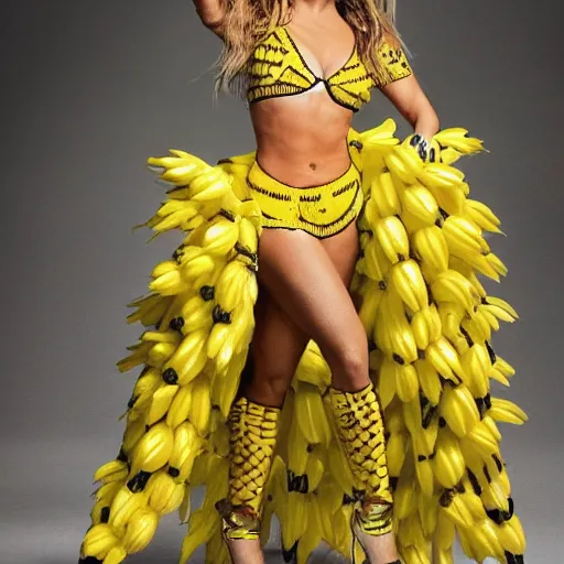Prompt: full body photo of jennifer lopez, she is wearing a funny kid's hallowen costume of corn on a cob, studio lighting, corn on a cob is everywhere