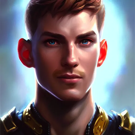 Image similar to a _ fantasy _ style _ portrait _ painting _ of _ chris _ thorndyke _ oil _ painting _ unreal _ 5 _ daz. _ rpg _ portrait _ extremely _ detailed _ artgerm _ greg _ rutkowski _ greg