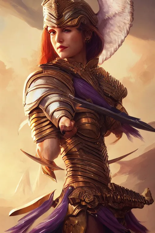 Image similar to amazon valkyrie athena, d & d, fantasy, portrait, highly detailed, headshot, digital painting, trending on artstation, concept art, sharp focus, illustration, art by artgerm and greg rutkowski and magali villeneuve