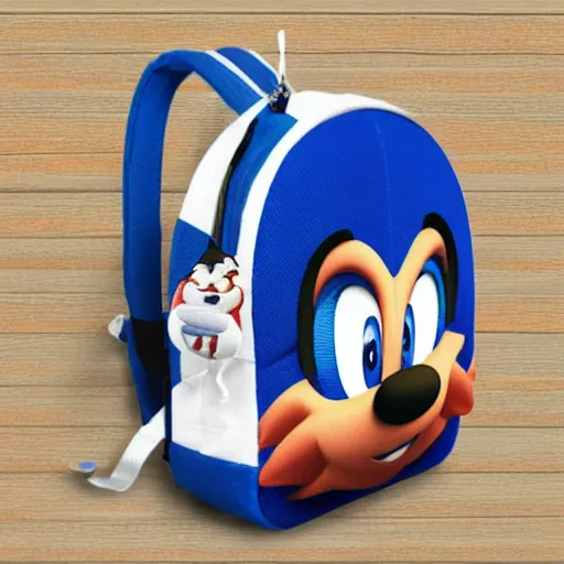 Image similar to a backpack embroidery Barack Obama sonic the hedgehog super Mario