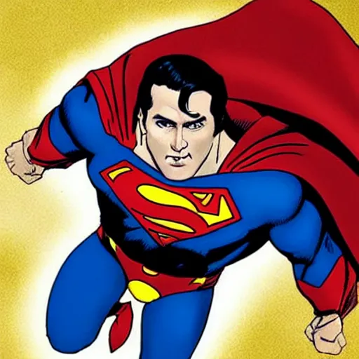 Image similar to Nicolas Cage as Superman