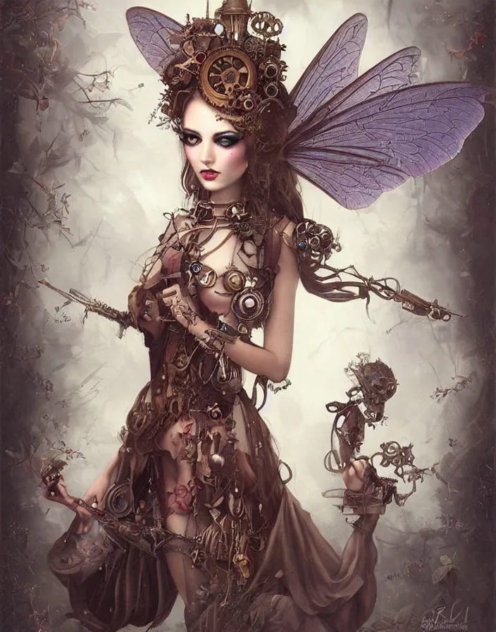 steampunk fairy drawing