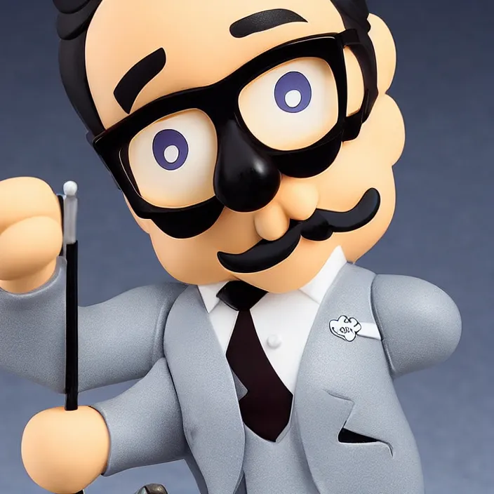 Image similar to Groucho Marx, An anime Nendoroid of Groucho Marx, figurine, detailed product photo