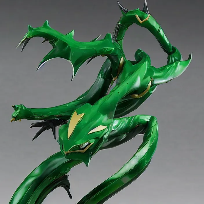 Image similar to a figure of rayquaza, figurine, detailed product photo