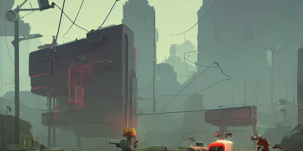 Image similar to Atari 2600 by Goro Fujita and Simon Stalenhag , 8k, trending on artstation, hyper detailed, cinematic