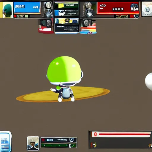 Prompt: in-game screenshot of Barack Obama in the game Kerbal Space Program (2009)