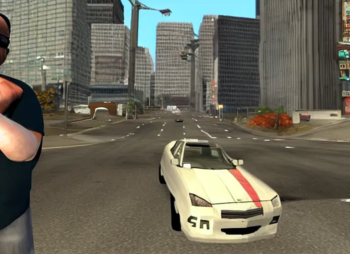 Image similar to video game still of danny devito in the video grand theft auto iii,