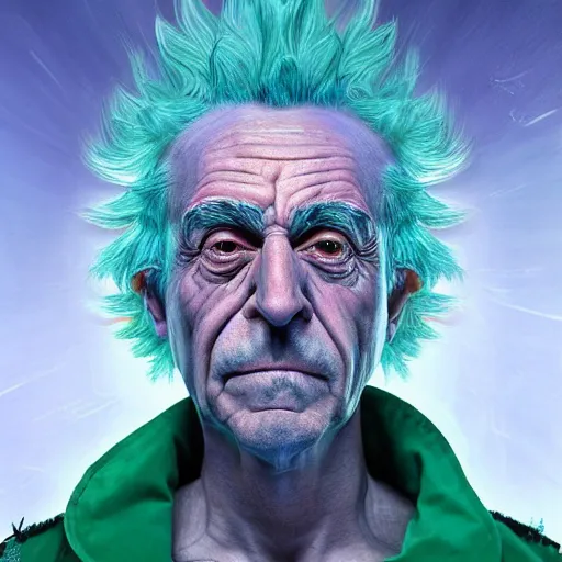 Image similar to 2 0 7 0 young rick sanchez portrait in the alien dimension : : photorealistic sci - fi detailed intricate face details ultradetailed ultra - realistic by hieronymus bosch and james jean