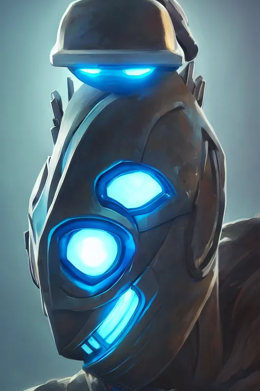 Image similar to epic mask helmet robot ninja portrait stylized as fornite style game design fanart by concept artist gervasio canda, behance hd by jesper ejsing, by rhads, makoto shinkai and lois van baarle, ilya kuvshinov, rossdraws global illumination radiating a glowing aura global illumination ray tracing hdr render in unreal engine 5