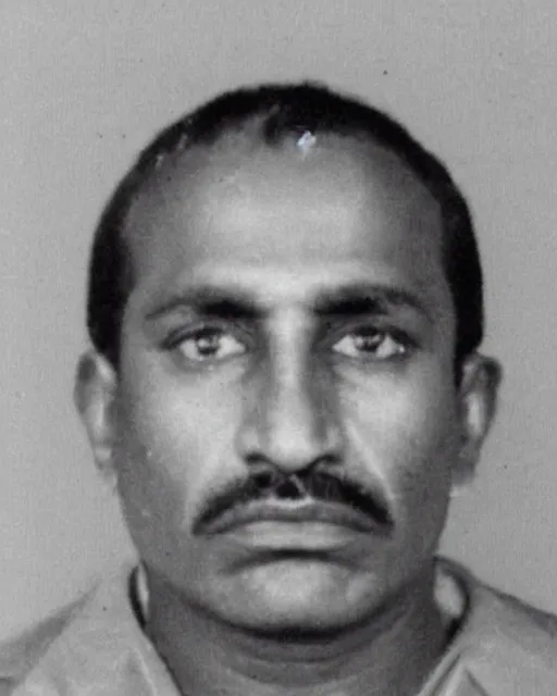 Prompt: a police mugshot of carlton shanahan in india