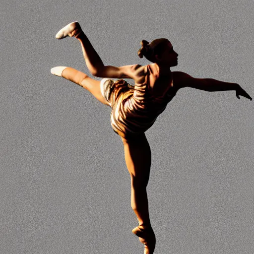 Image similar to a tiger ballerina, award winning photograph, ESPN, Olympics, 60mm