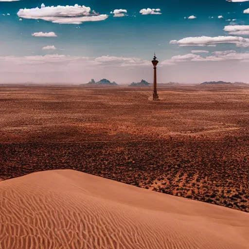 Image similar to 🗽 in desert, photography by bussiere rutkowski andreas roch