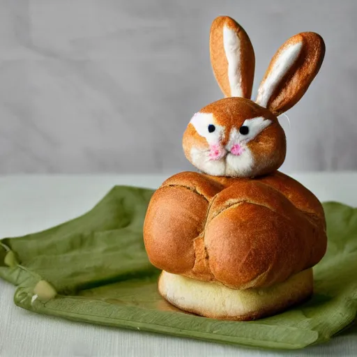 Image similar to a bunny bread hybrid