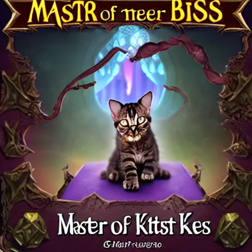 Image similar to Master of Ruin, world boss kitten