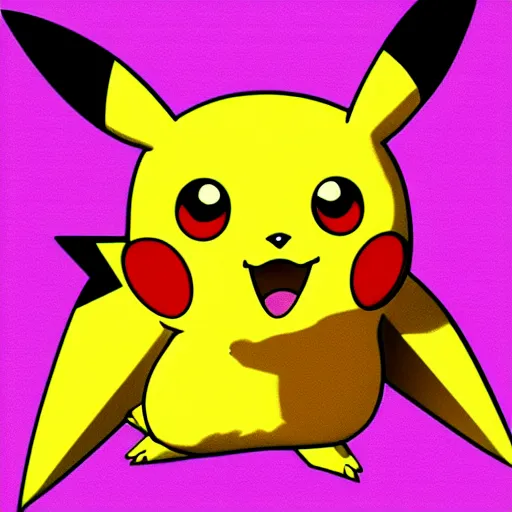 Image similar to pikachu digital art