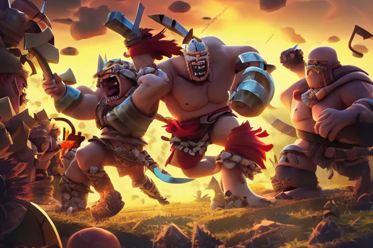 Barbarian King design art - Clash of Clans Wallpapers