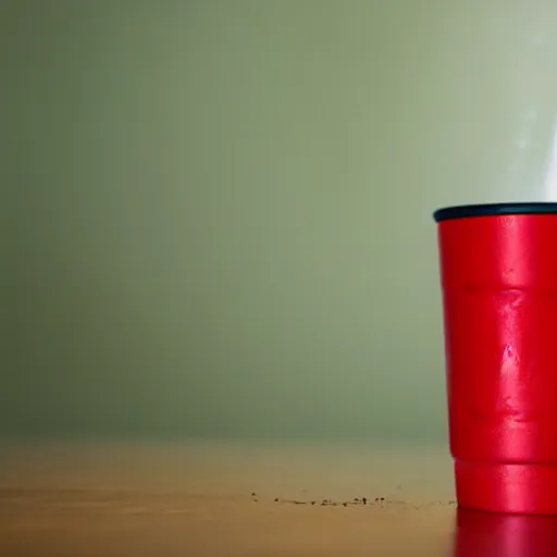 Image similar to a red solo cup dripping condensation