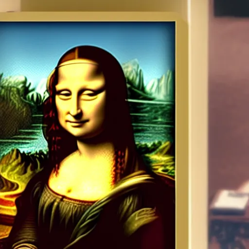 Prompt: the Mona Lisa and the girl with the pearl earning in GTA5 4k