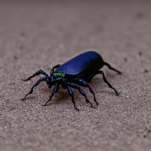 Image similar to still macro of venomous beetle hyper realistic cinematic lighting