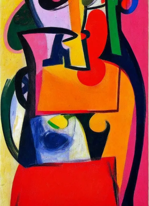 Image similar to expressive abstractionism, portrait of a girl, painting by willem de kooning,