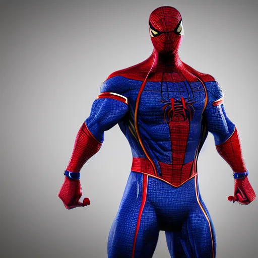 Image similar to full Chinese armor spiderman , muscle extremely detailed, fantastic details full face, mouth, trending on artstation, pixiv, cgsociety, hyperdetailed Unreal Engine 4k 8k ultra HD, WLOP