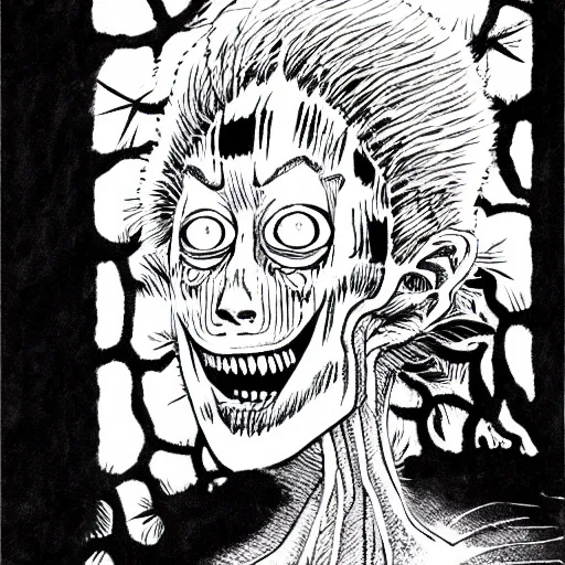 Image similar to Junji Ito manga artwork