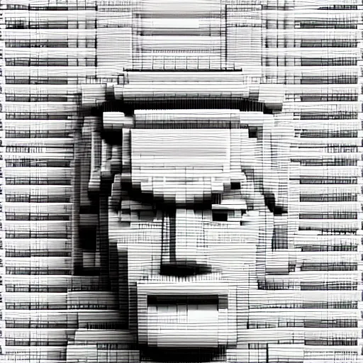 Prompt: donald trump bust artwork made from minecraft blocks, detailed voxel art