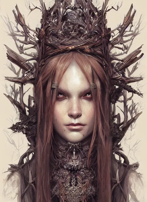 Prompt: digital _ painting _ of _ forest witch _ by _ filipe _ pagliuso _ and _ justin _ gerard _ symmetric _ fantasy _ highly _ detailed _ realistic _ intricate _ port