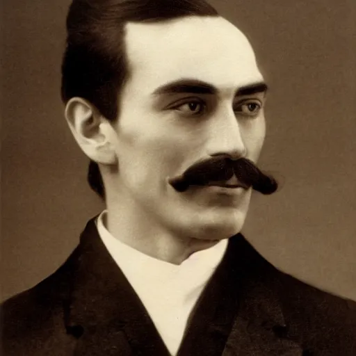 Image similar to mikhail boyarsky portrait without moustache