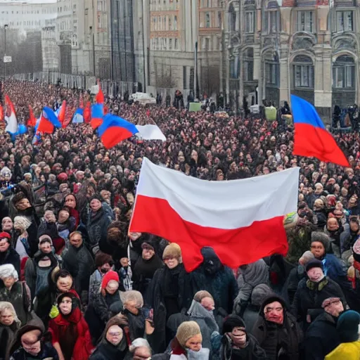 Image similar to oppositional protest in russia